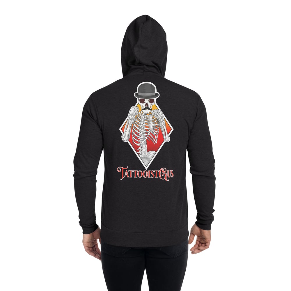 TattooistGus logo Unisex zip hoodie