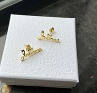 Image 2 of Mini Nameplate Studs 