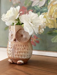 Image 5 of Vase zoomorphe Hibou - grès années 70