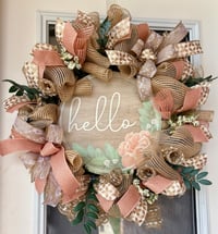 Image 3 of Spring Welcome Wreath 