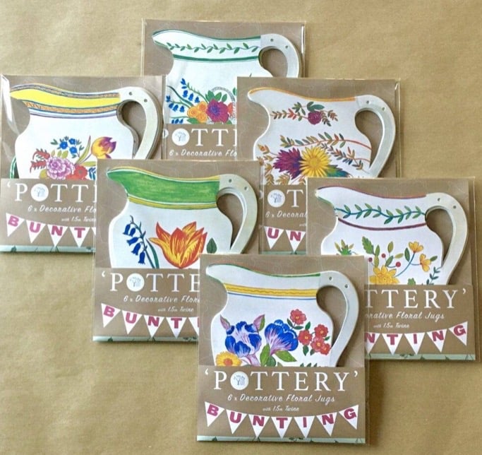 Image of Floral jug bunting 