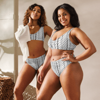 Image 4 of “Netscape Navigator: Light Mode” Recycled high-waisted two-piece swimsuit