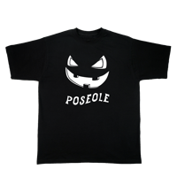 T-shirt noir - Citrouille blanche 