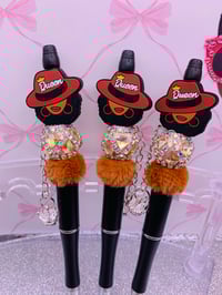 Queen Tan Diamond Bead Pen