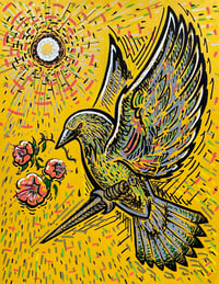 Image 1 of Bird with Flowers