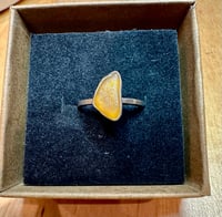 Image 2 of Seaglass ring size K