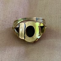 Image 4 of GARNET AND PEARL RING