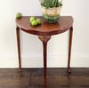 Vintage half moon table 
