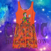 Image 1 of Hallowicked Grape Faygo Clown Skater Dress