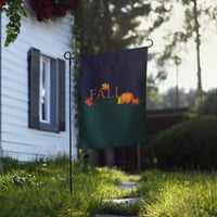 Image 3 of Garden flag - Fall Leaves and Pumpkin