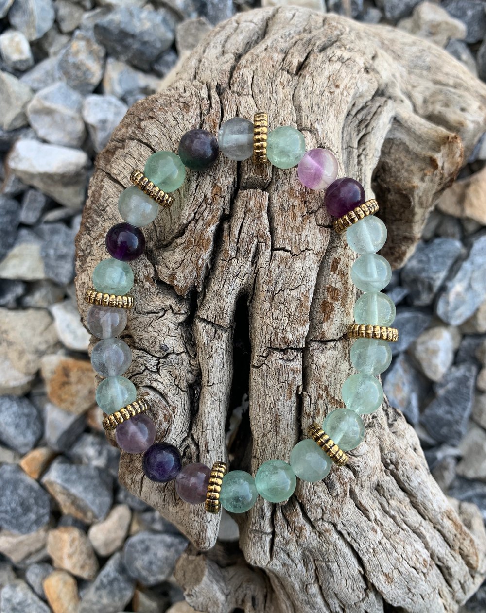 Image of Reiki Charged Fluorite Mamita Bracelet