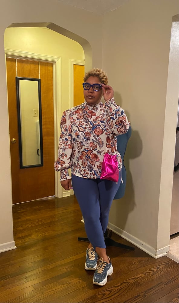 Image of Metallic leather Crossbody