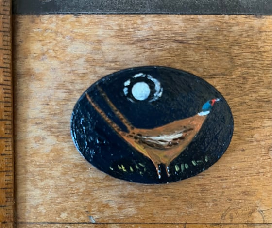 Image of Night pheasant brooch 