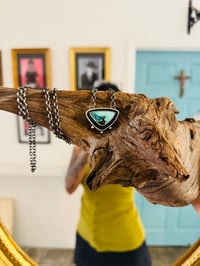 Image 3 of Spirit guides Sterling silver Turquoise necklace 