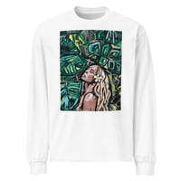Image 10 of "Arriving" Premium heavyweight long sleeve shirt