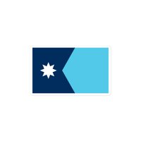 Image 4 of MN Flag Sticker 3" to 6"