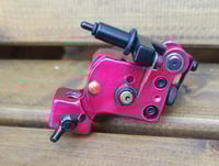 Image 2 of lightweight aluminium sidewinder tattoo machine candy red