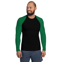 Image 1 of Enigma Green Men's Rash Guard 