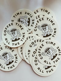 Coffee Time All the Time Sticker