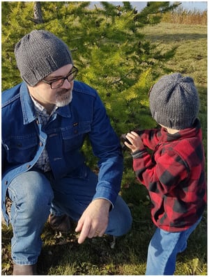 Image of Cold Embers Winter Hat Knitting Pattern
