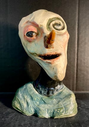 Image of Teod “Smile Wonder” Ceramic bust. 