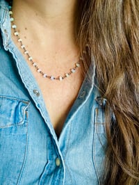 Image 1 of flawless Ethiopian opal necklace
