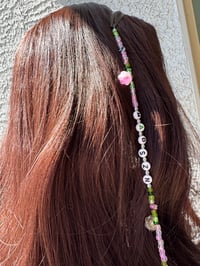Image 8 of Mad SZN in PINK Beaded Hair Clip