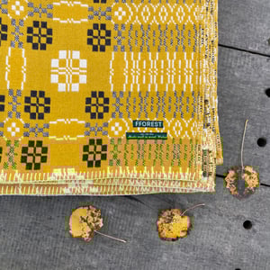 Welsh wool coldatnight blanket in gorse gold Image of Welsh wool coldatnight blanket in gorse gold