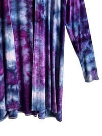 Image 6 of S Jersey Knit Cardigan in Purple Haze Ice Dye
