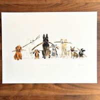 Dog Squad - 40x30cm Giclee Print