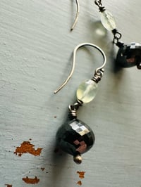 Image 2 of hematite disco ball earrings