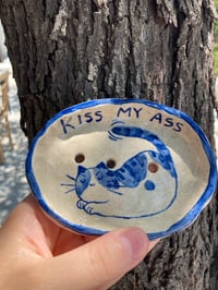 Image 1 of Kiss My Ass Cat Soap Dish