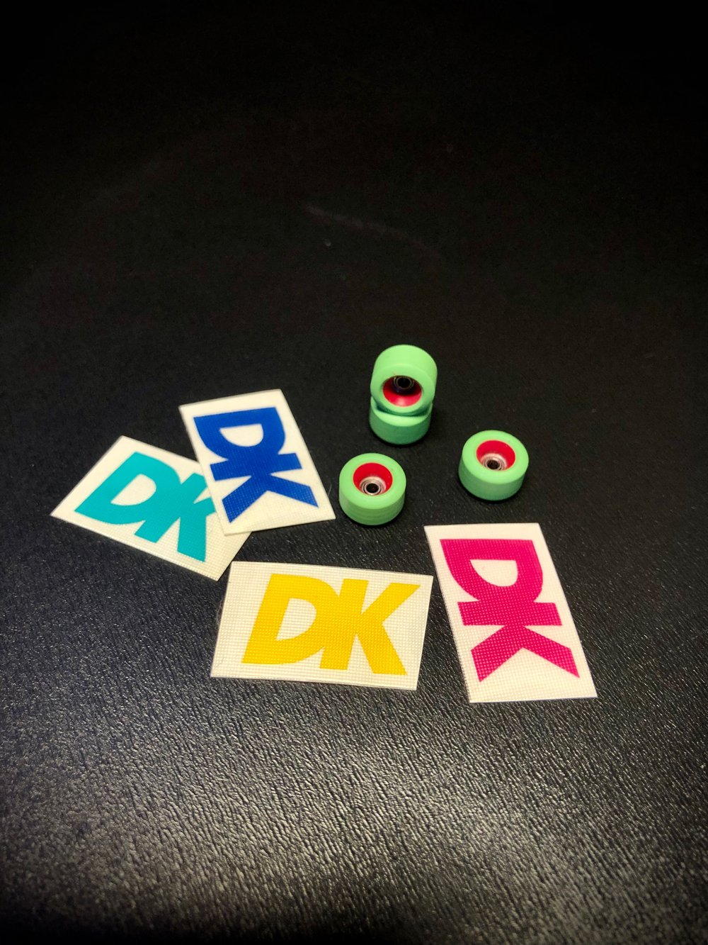 DK Green/red core wheels