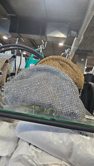 Image of Diamond Rhinestone Clutch