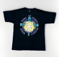 Image 1 of VTG 90s Jesus King Of Lions Tee Sz XL