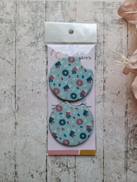 Image 3 of Donut Coffee Car Coasters - 2 pack