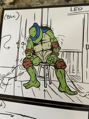 Image of 4" Leo & Don Sketch Sticker Set