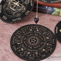 Image 1 of Star Pendulum Board Dowsing Divination Board Magics Meditation Decision Plate Metaphysical Message B