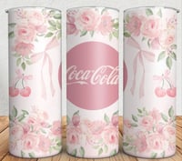 Coke with bows 20oz tumbler