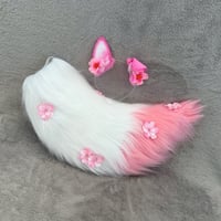 Image 3 of Pink/White Blossom Pup Set