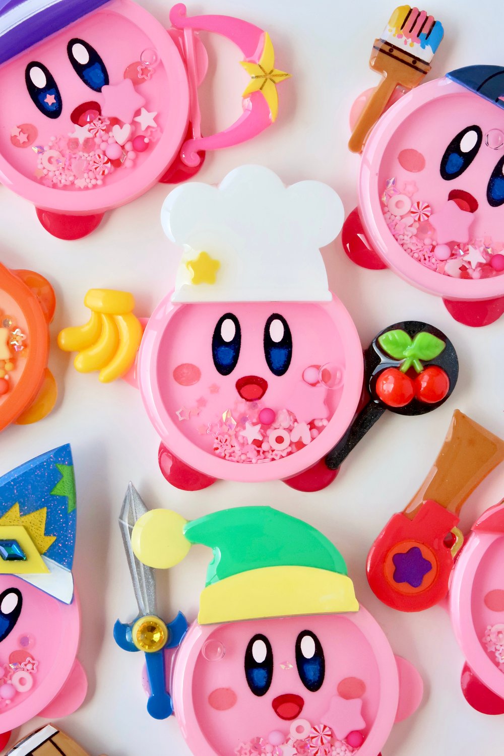 Kirby Boba Shaker Charms 