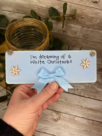 White Christmas sign
