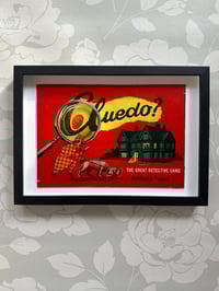 Image 9 of Cluedo c1950s, framed and mounted box lid from an original vintage game of 1950s