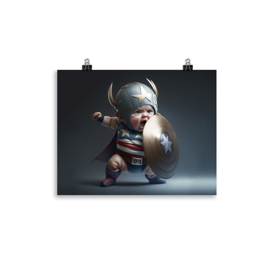 Image of Marvel Babies - Captain America || Photo paper poster