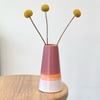 Mini Skyline Vase in Rhubarb and Tangerine