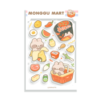 Monggu Mart | Clear Sticker Sheet