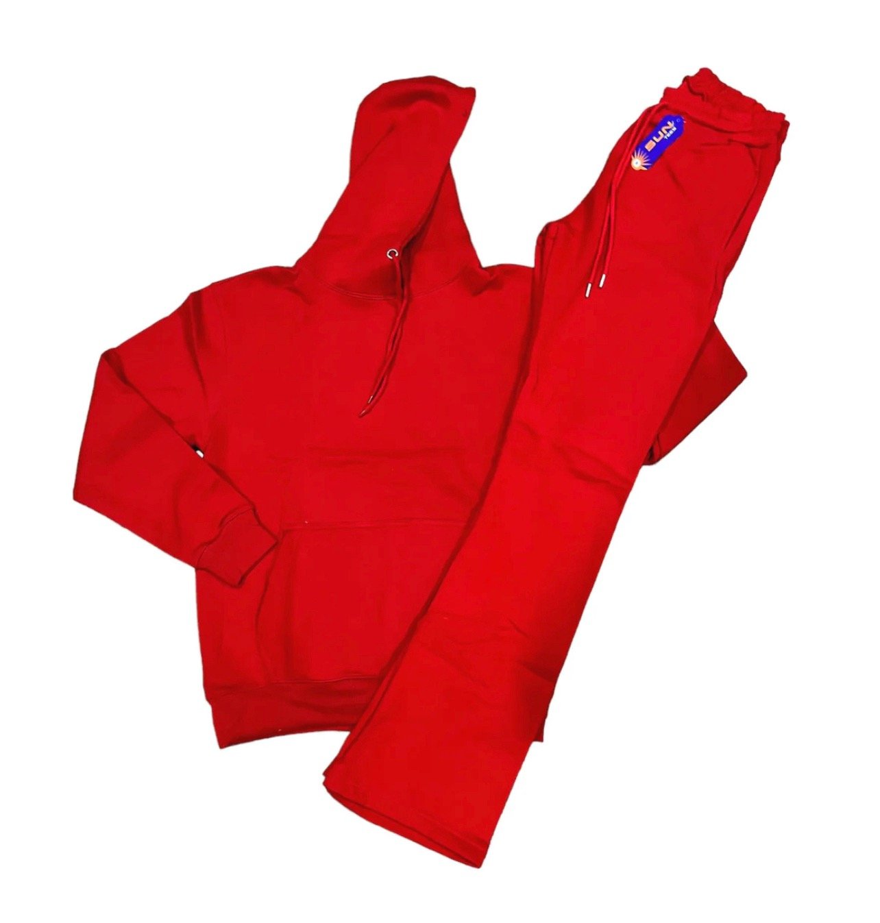 Red hoodie best sale and sweatpants