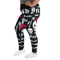 Image 1 of WILD Dead Inside Yoga Plus Size Leggings