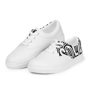 Image of Black Solid Printed Shoes