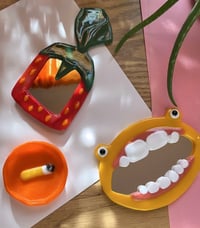 Image 4 of Fused glass Mouthy Mirrors